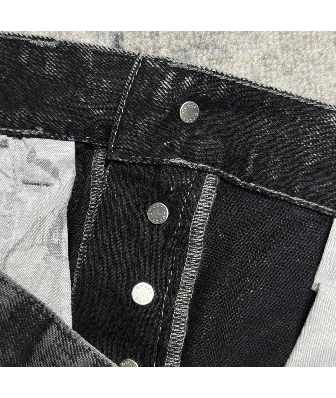 GUCCI Черные хлопковые джинсы, фото 7