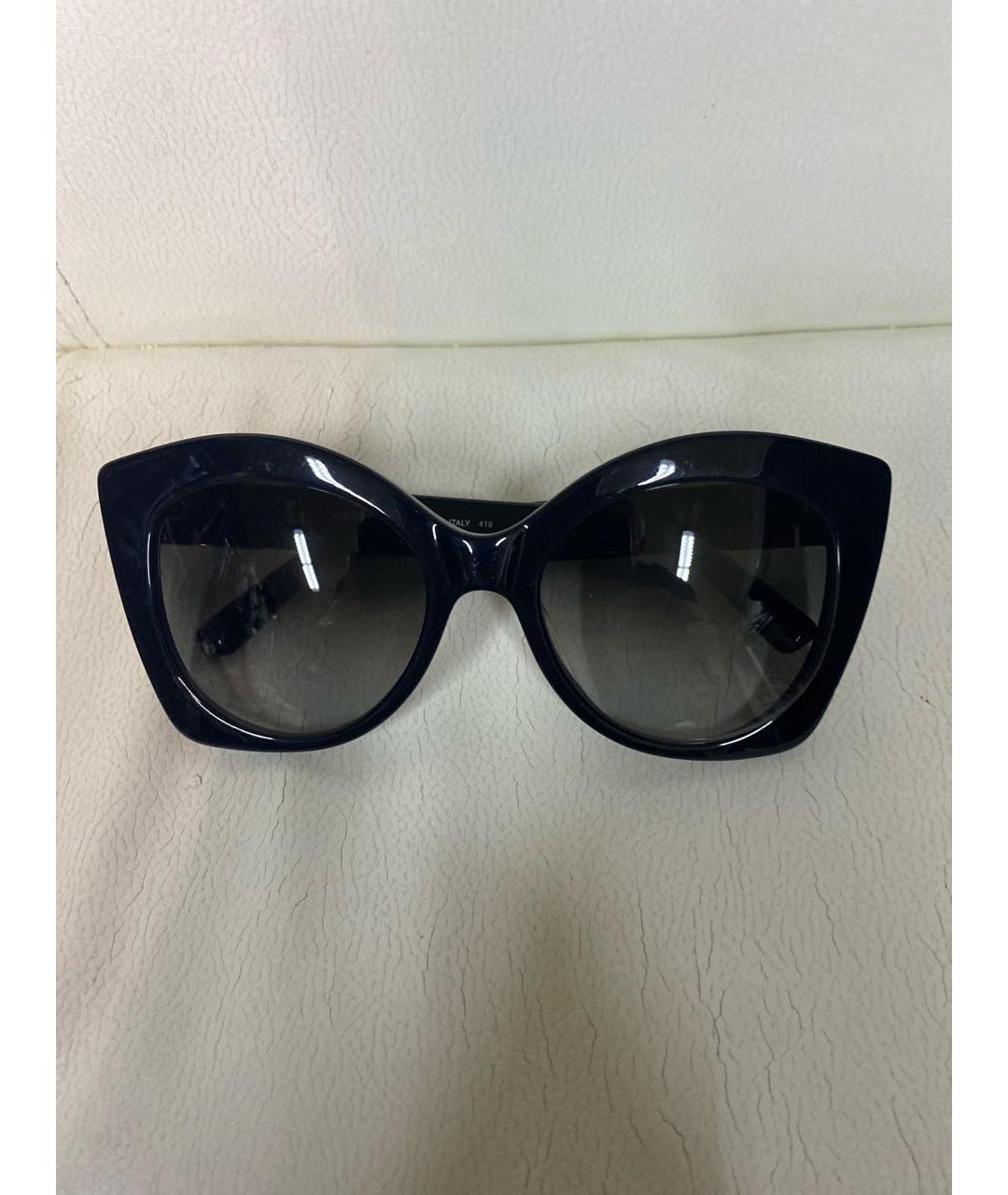 MCM Черные пластиковые солнцезащитные очки, фото 7