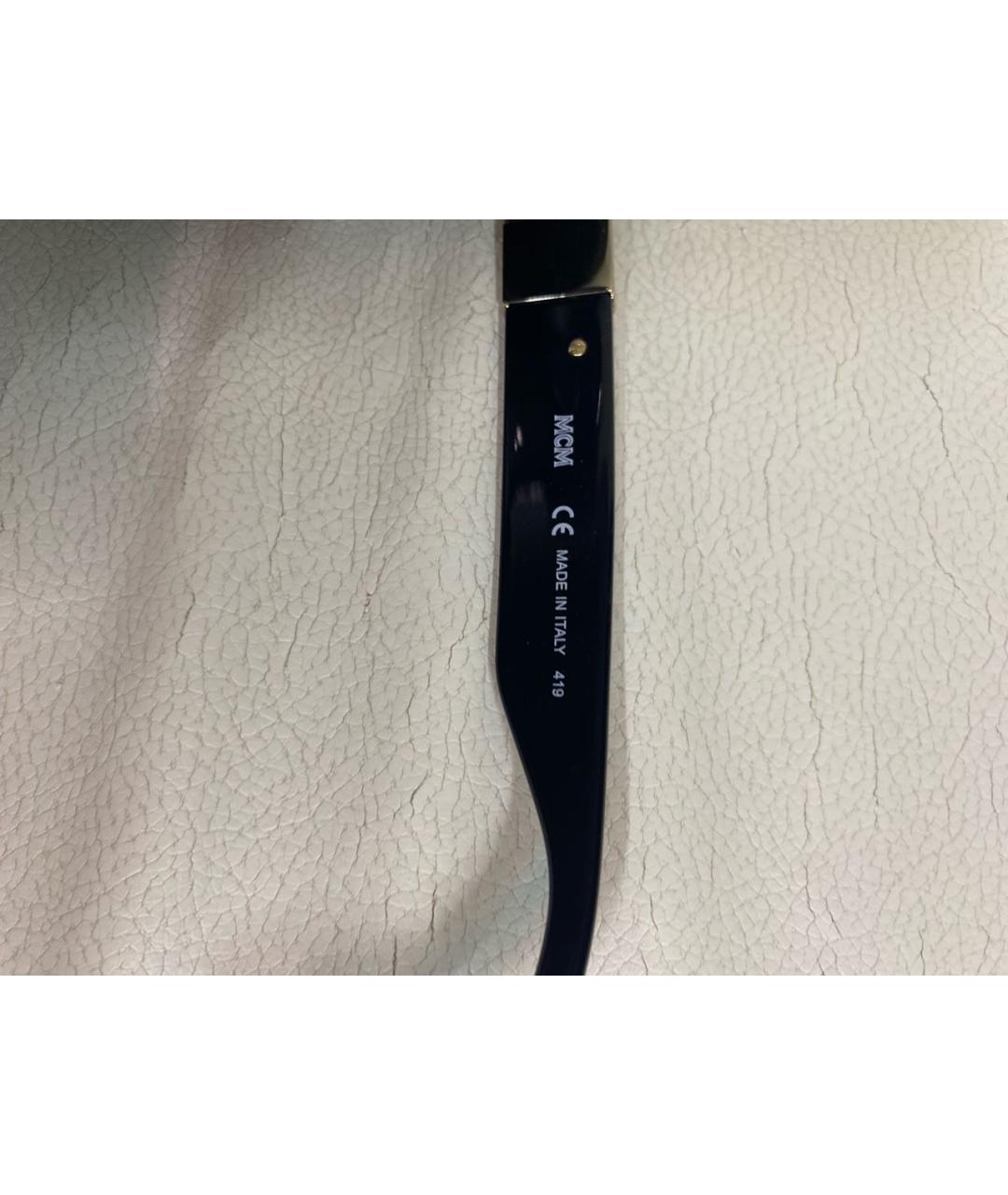 MCM Черные пластиковые солнцезащитные очки, фото 5