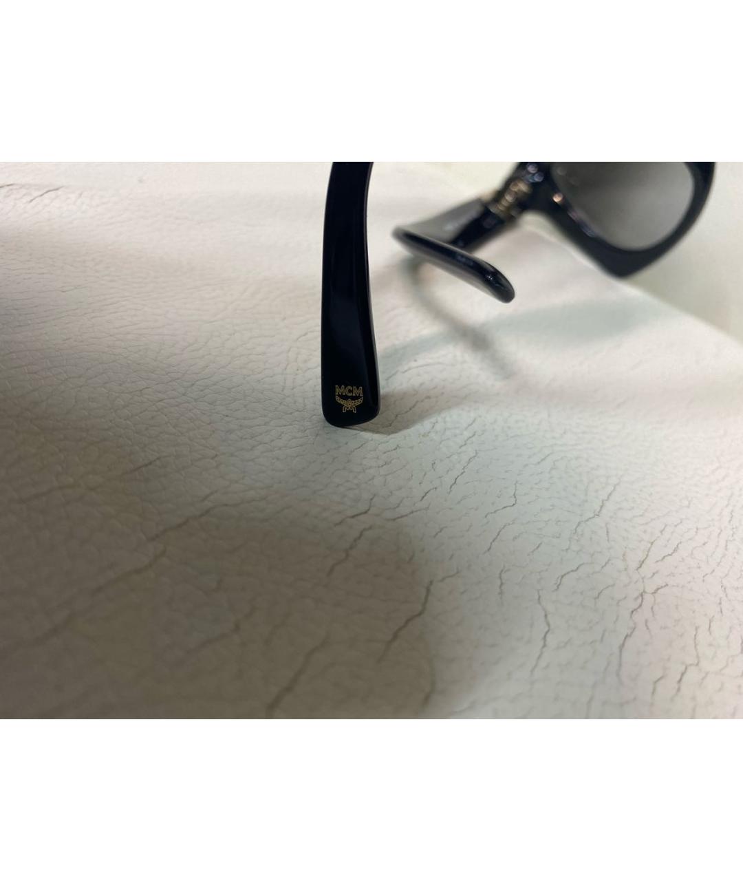 MCM Черные пластиковые солнцезащитные очки, фото 4