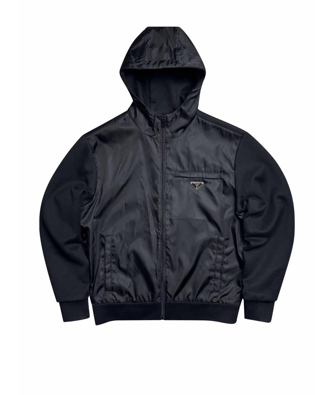 PRADA Черная хлопковая куртка, фото 1