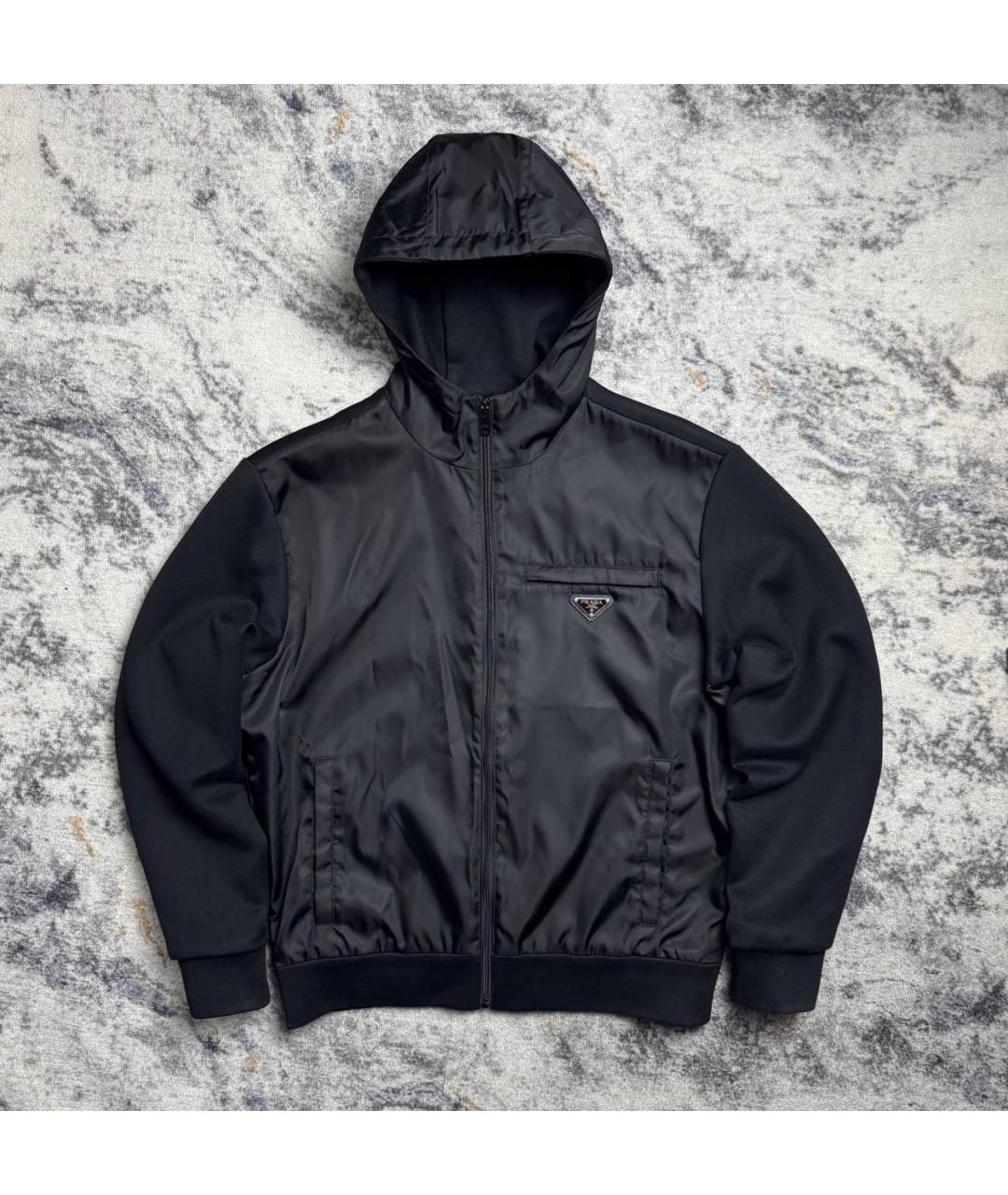 PRADA Черная хлопковая куртка, фото 6