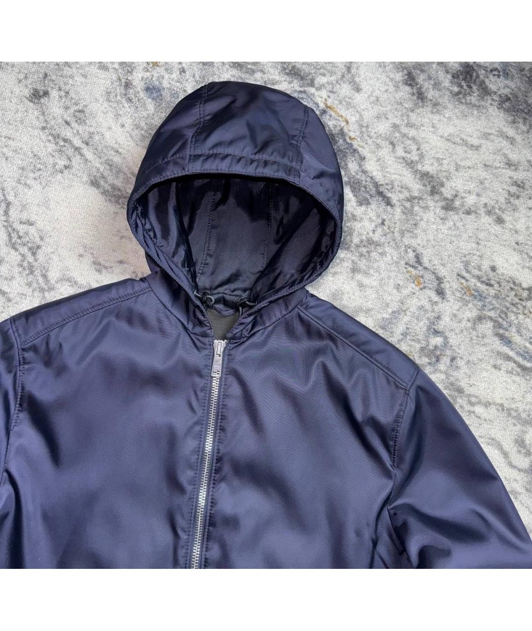 PRADA Синяя полиамидовая куртка, фото 3