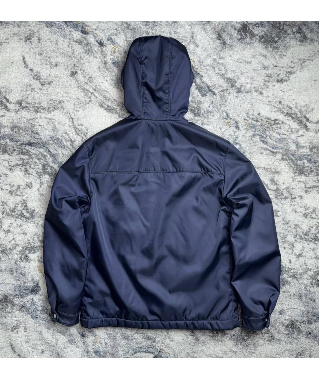 PRADA Синяя полиамидовая куртка, фото 2