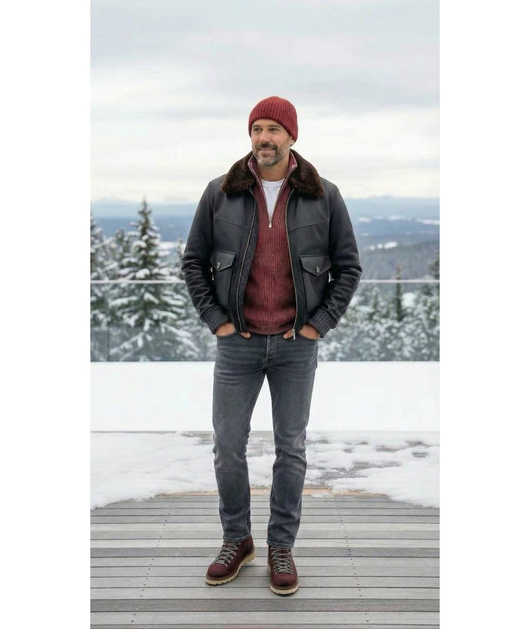 BRUNELLO CUCINELLI Черная кожаная куртка, фото 8