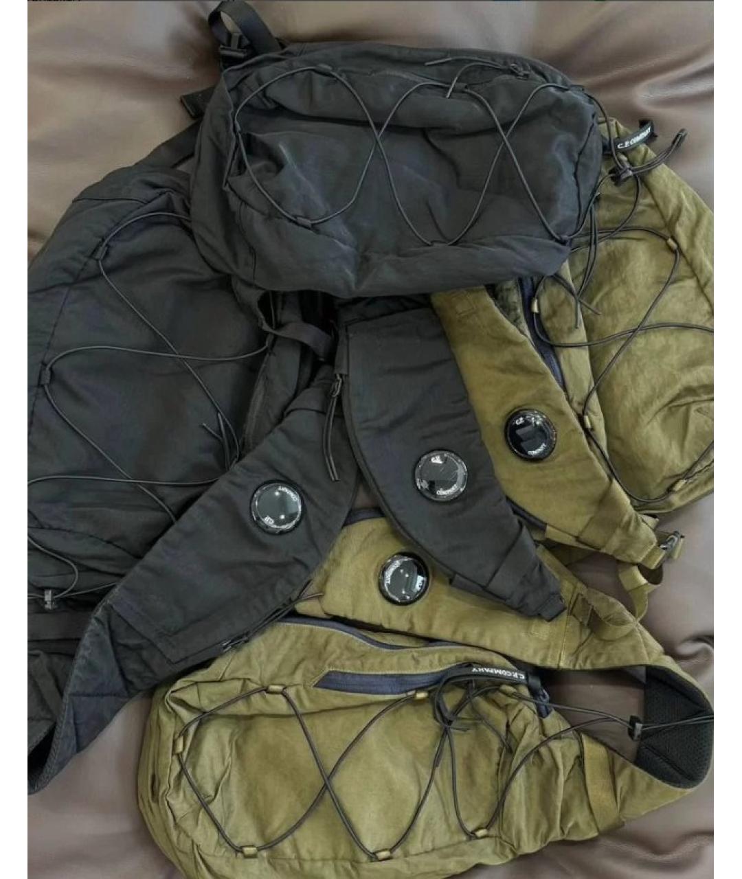 CP COMPANY Черная тканевая сумка на плечо, фото 4