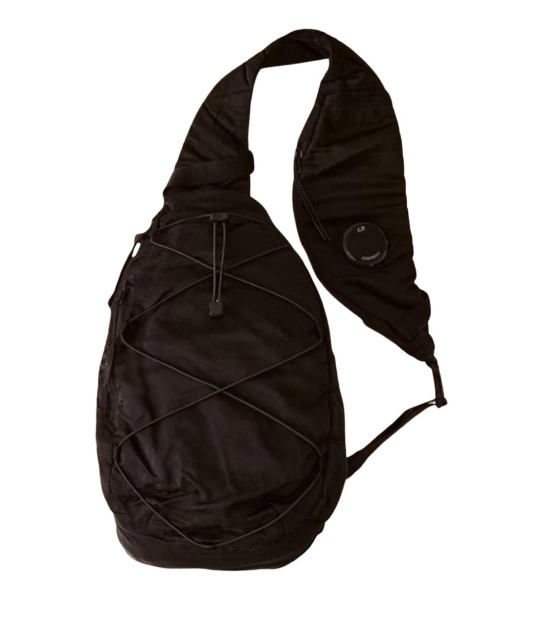 CP COMPANY Черная тканевая сумка на плечо, фото 1