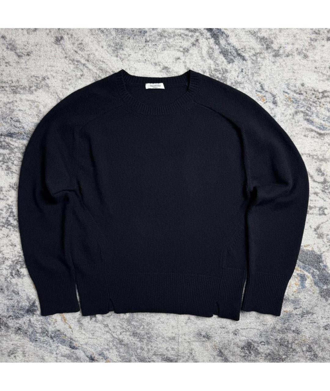 VALENTINO Черный шерстяной джемпер / свитер, фото 6