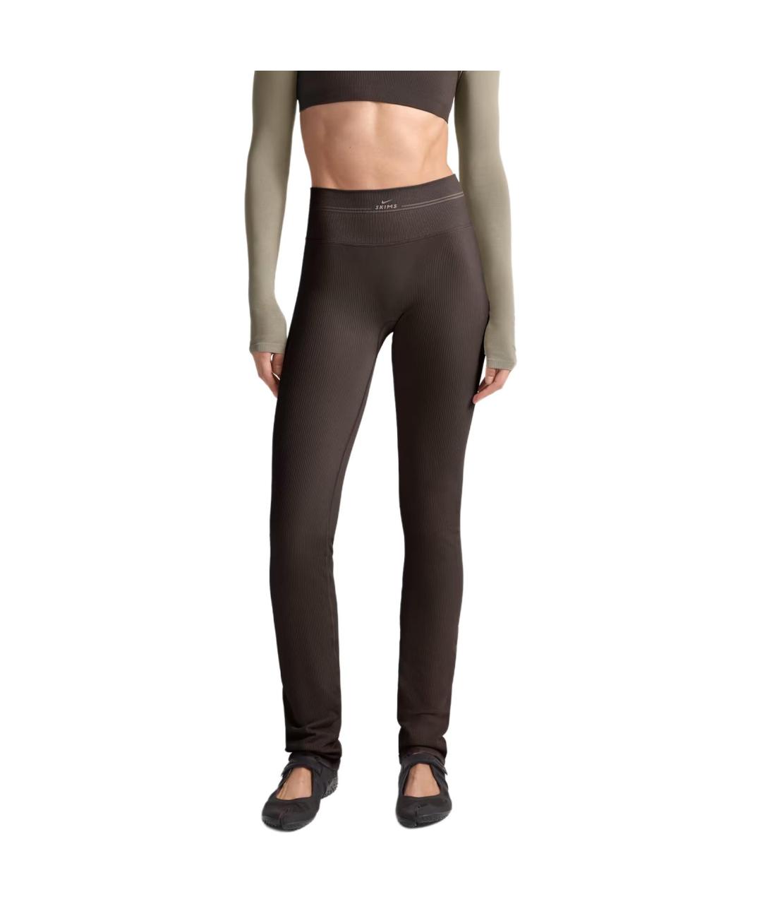 NIKE Коричневые прямые брюки, фото 4