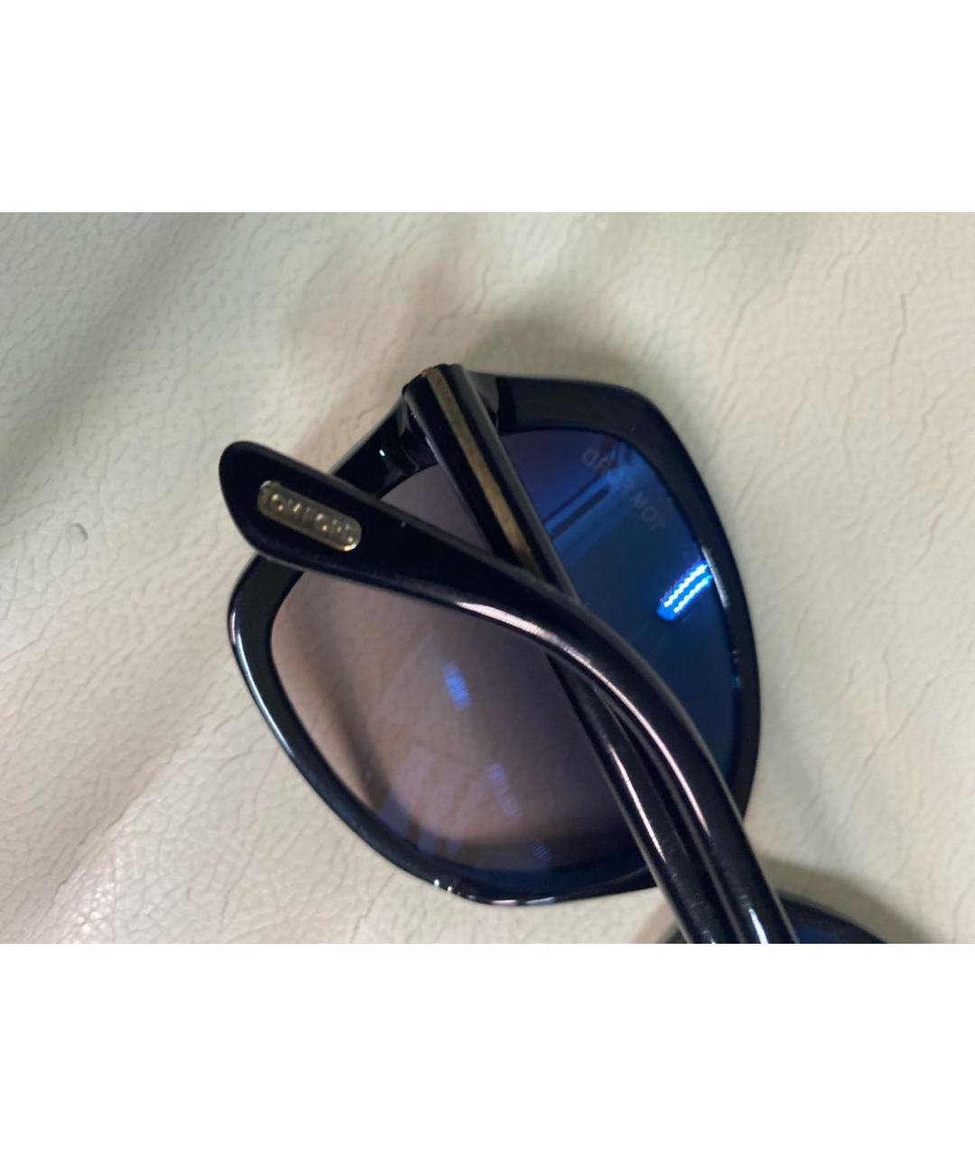 TOM FORD Черные пластиковые солнцезащитные очки, фото 4