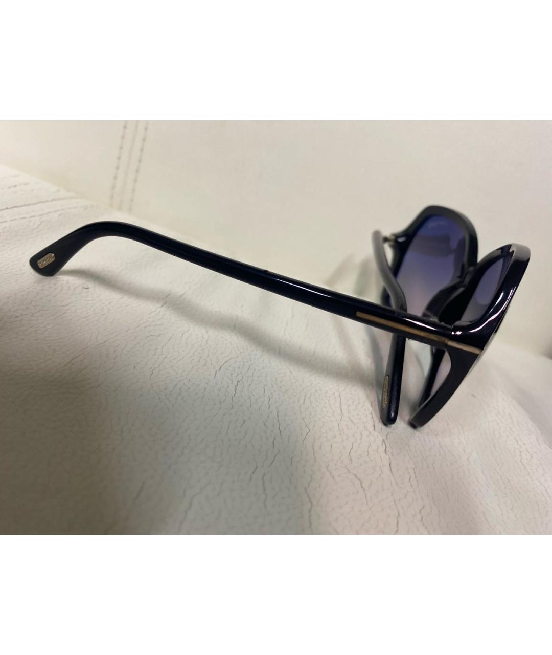 TOM FORD Черные пластиковые солнцезащитные очки, фото 3