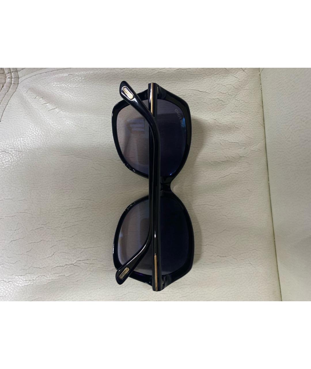 TOM FORD Черные пластиковые солнцезащитные очки, фото 2