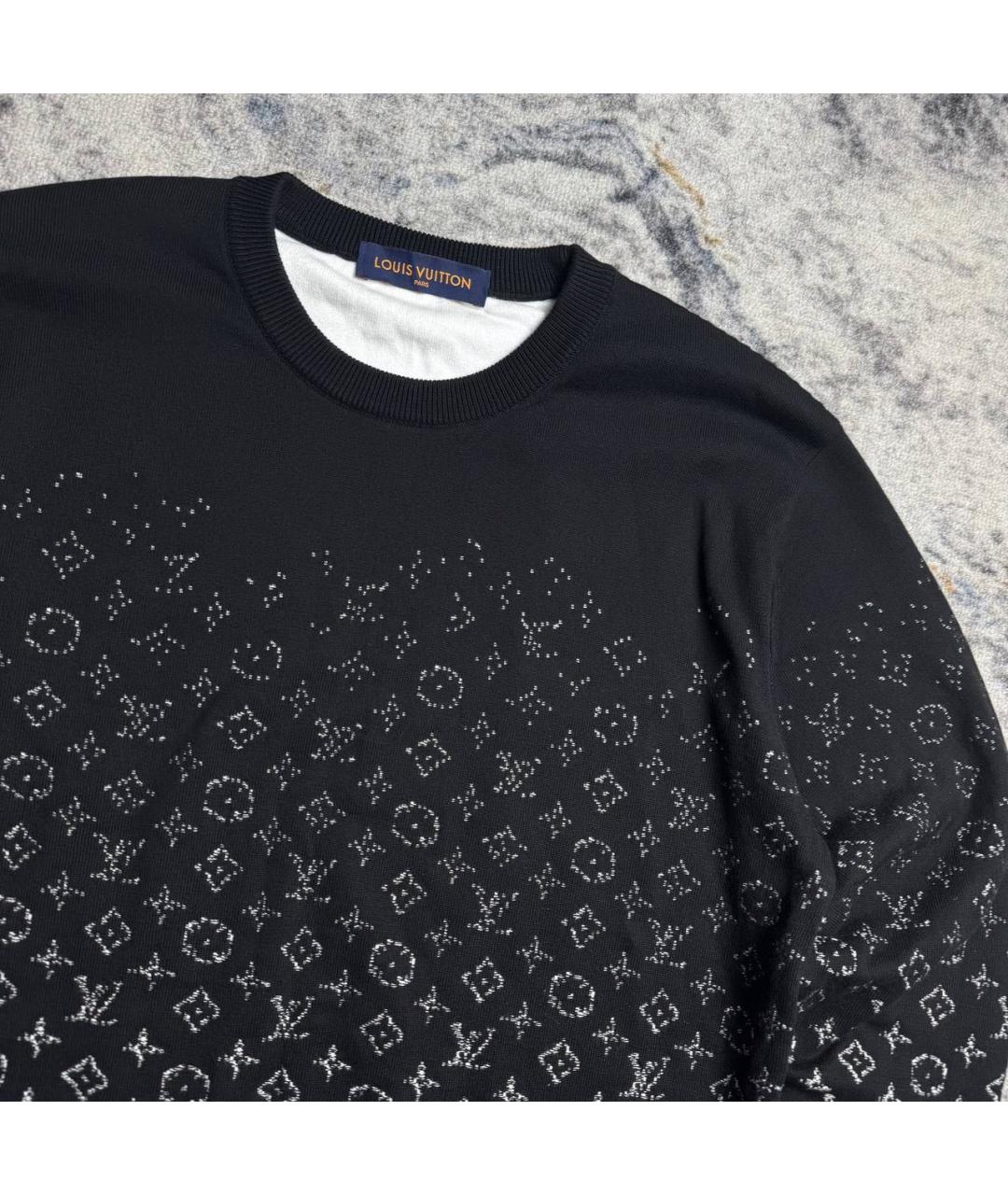 LOUIS VUITTON Черный хлопковый джемпер / свитер, фото 3