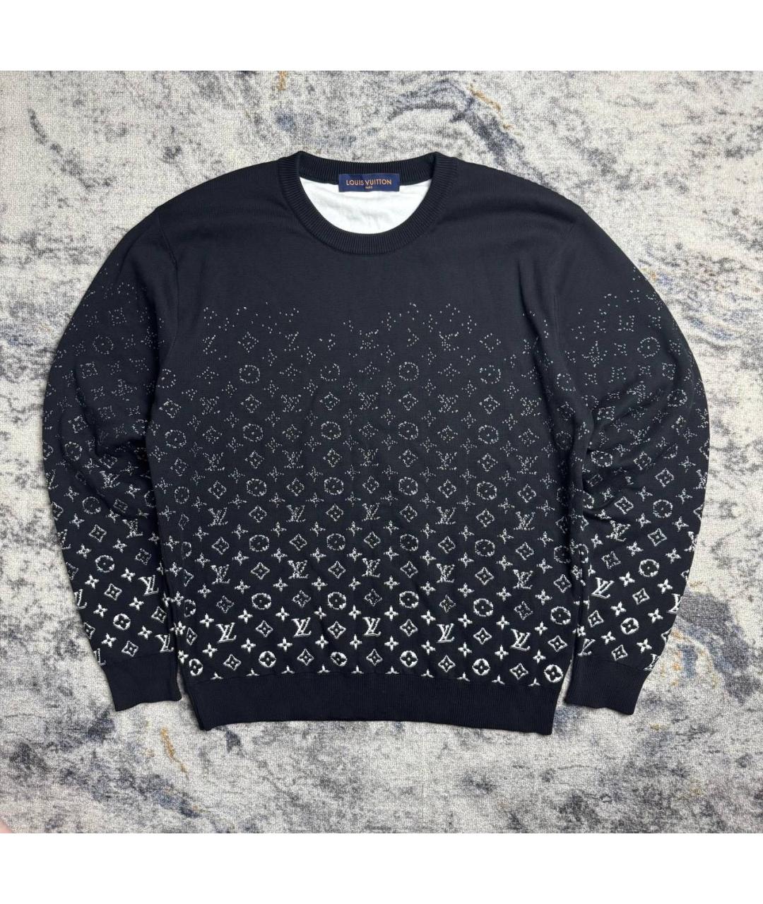 LOUIS VUITTON Черный хлопковый джемпер / свитер, фото 6