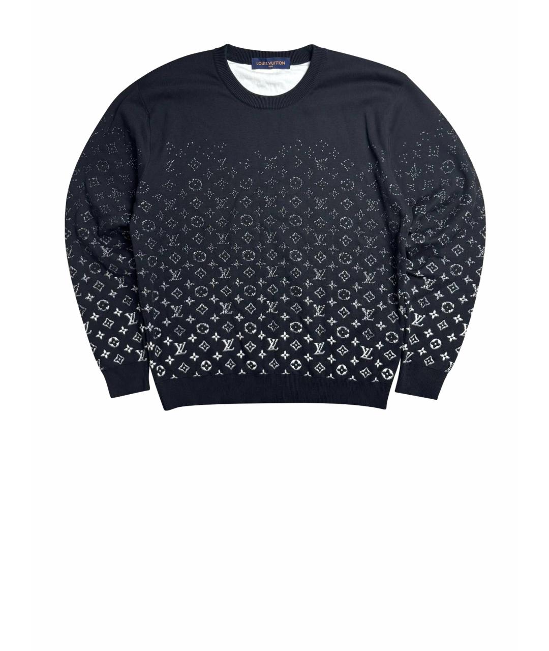 LOUIS VUITTON Черный хлопковый джемпер / свитер, фото 1