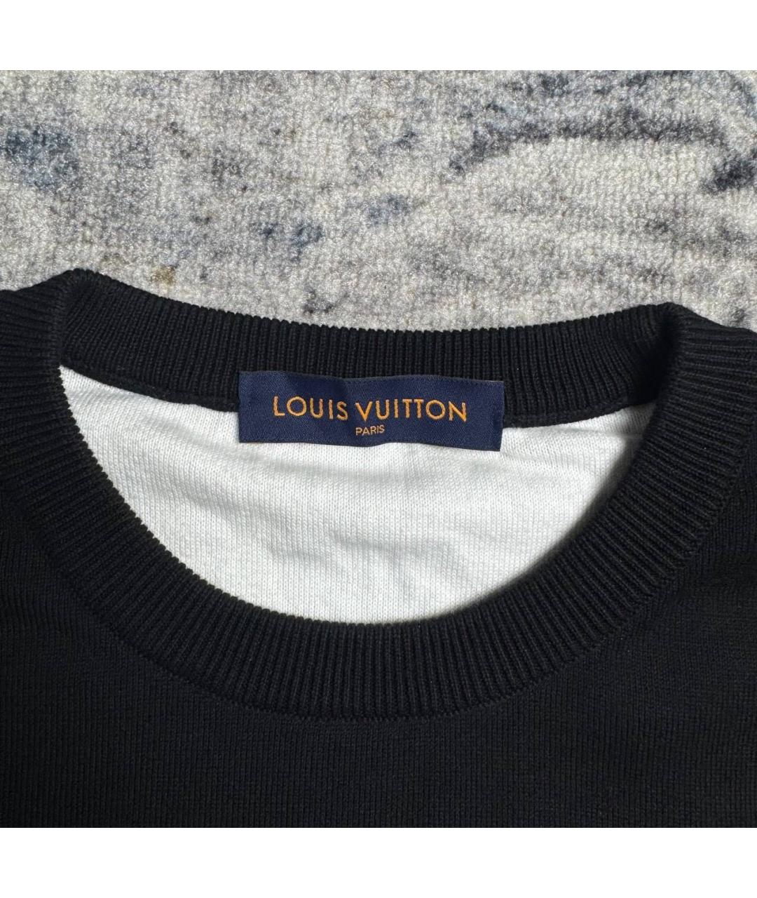 LOUIS VUITTON Черный хлопковый джемпер / свитер, фото 5