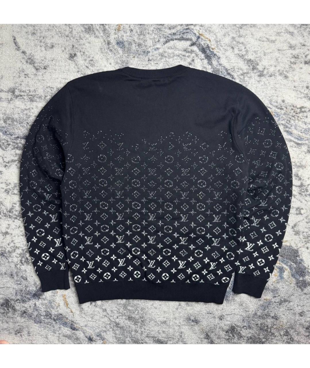 LOUIS VUITTON Черный хлопковый джемпер / свитер, фото 2