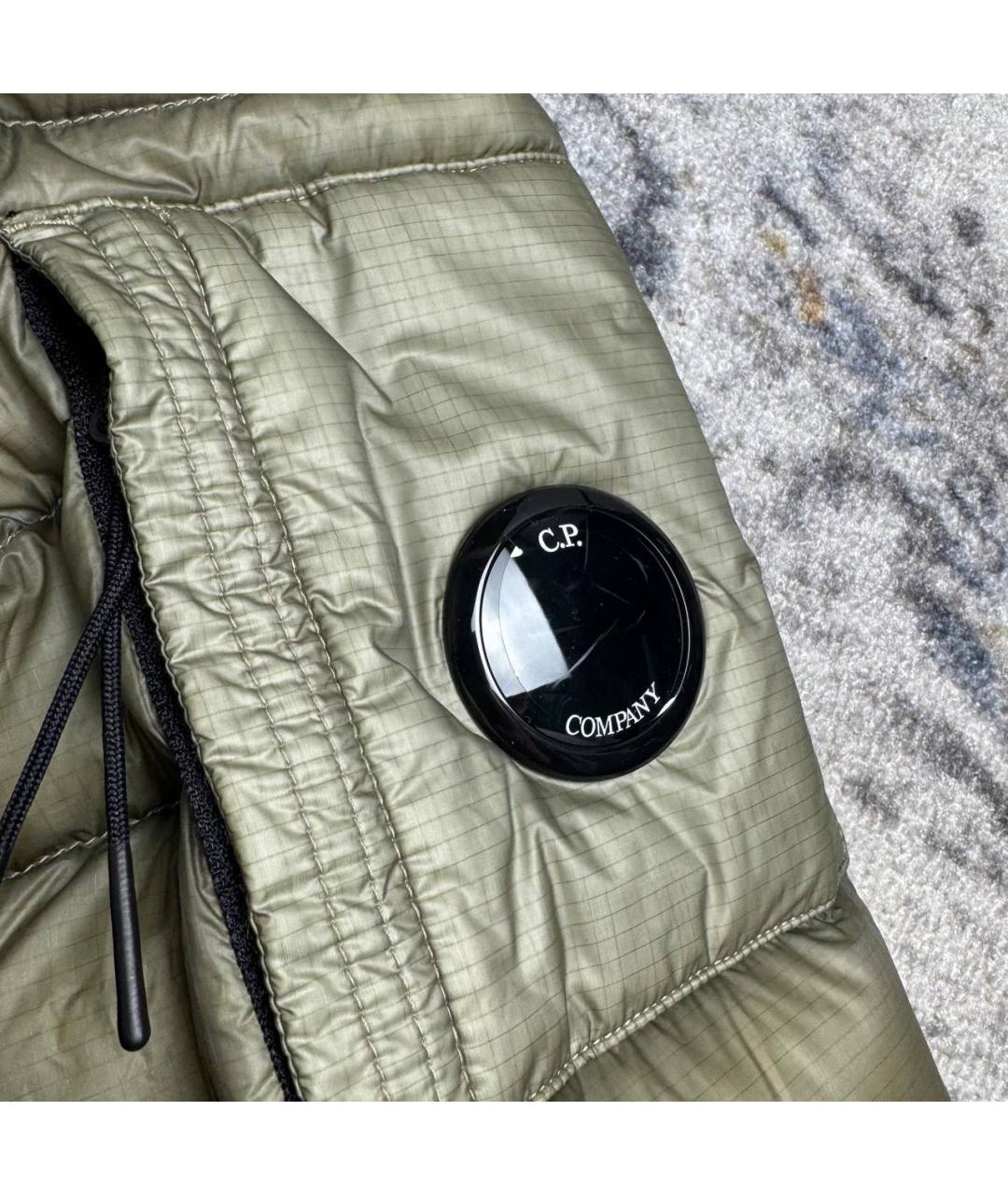 CP COMPANY Зеленый полиамидовый пуховик, фото 4