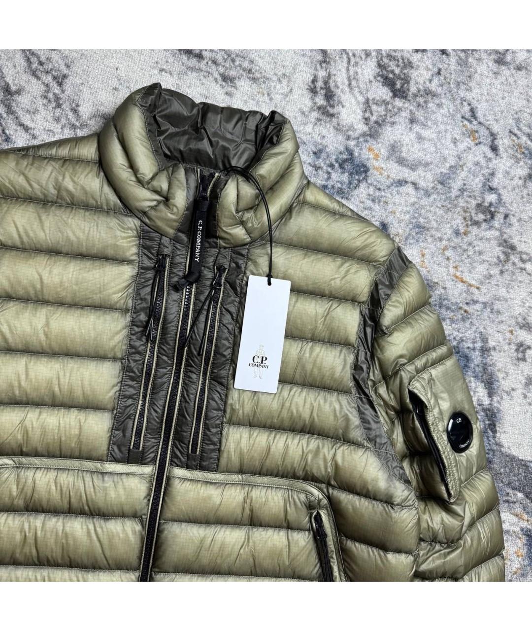 CP COMPANY Зеленый полиамидовый пуховик, фото 3