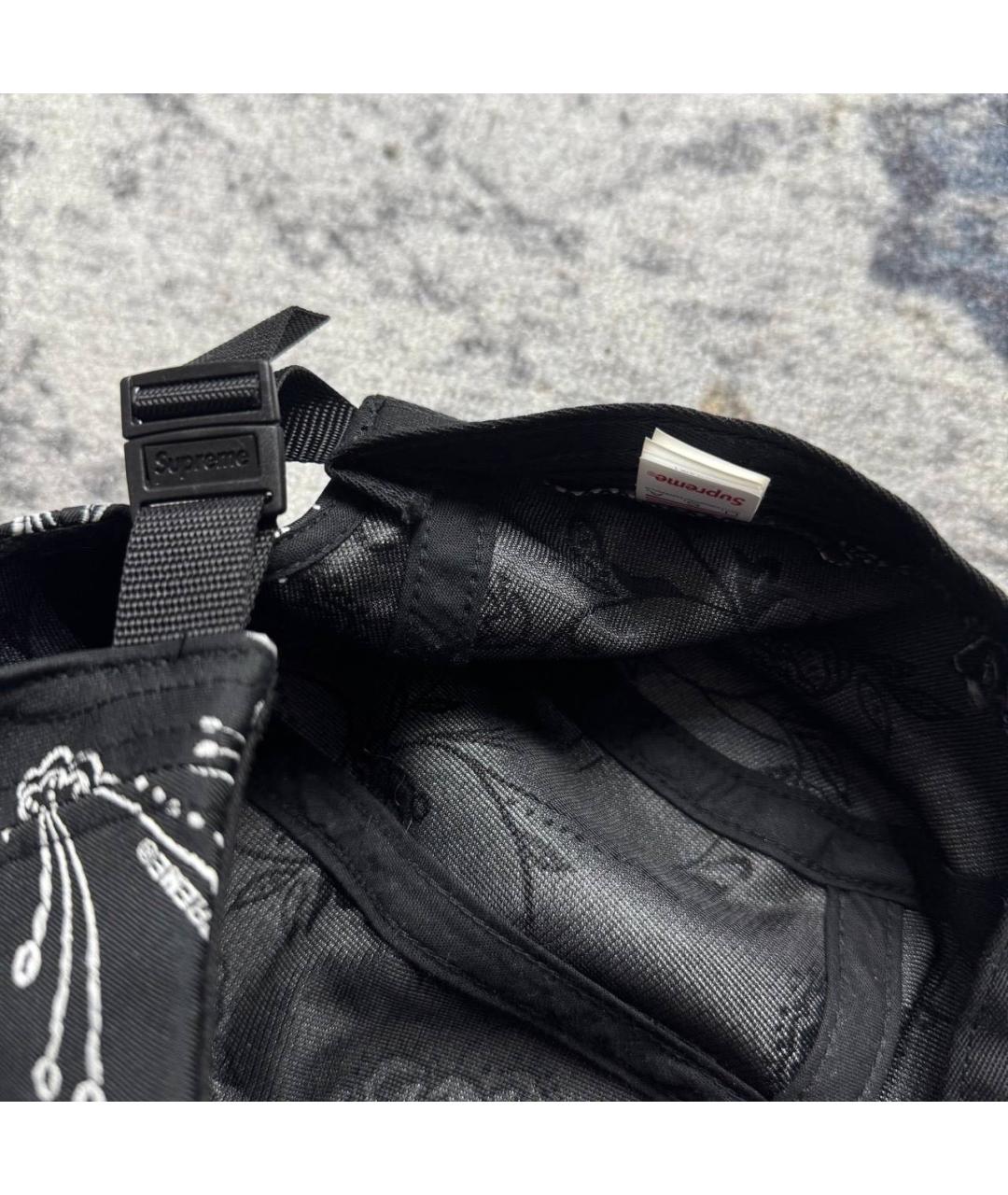 SUPREME Черная хлопковая кепка/бейсболка, фото 5