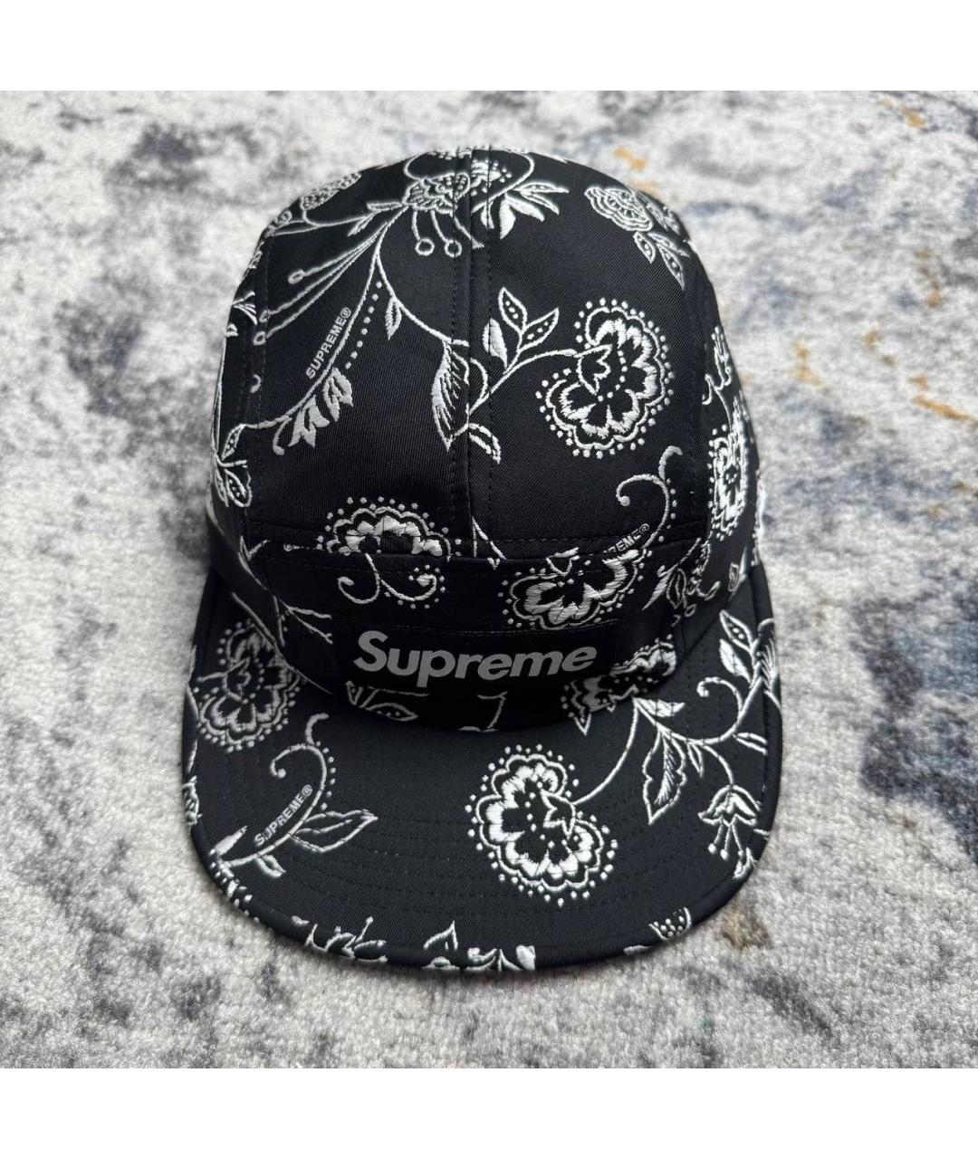 SUPREME Черная хлопковая кепка/бейсболка, фото 3