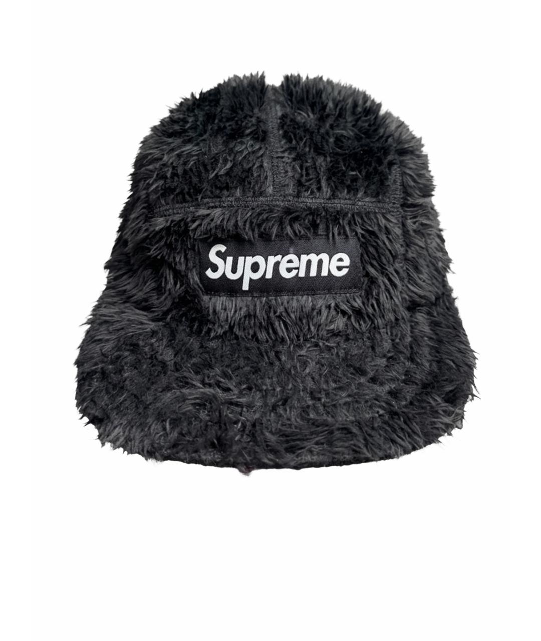 SUPREME Черная хлопковая кепка/бейсболка, фото 1