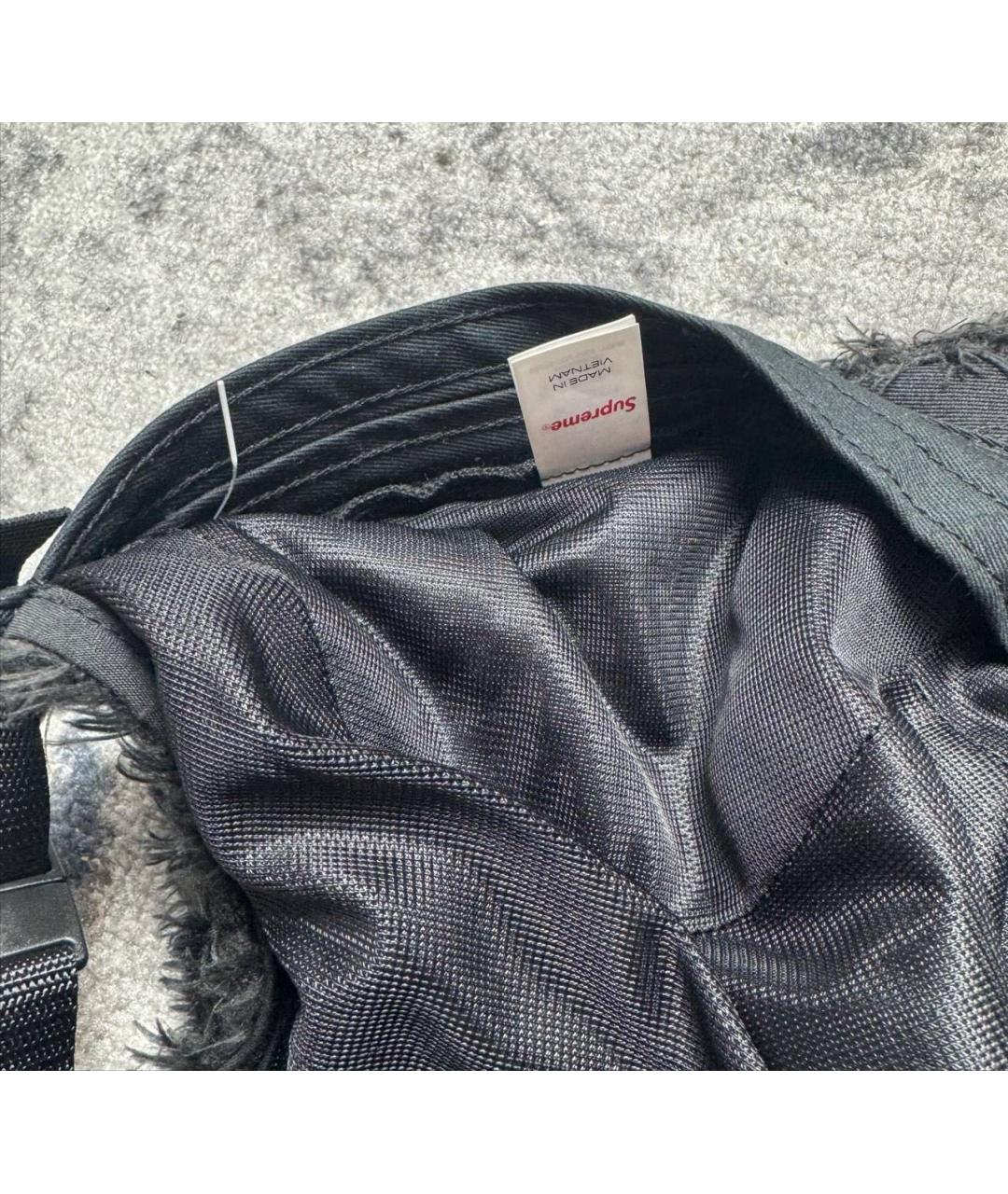 SUPREME Черная хлопковая кепка/бейсболка, фото 5