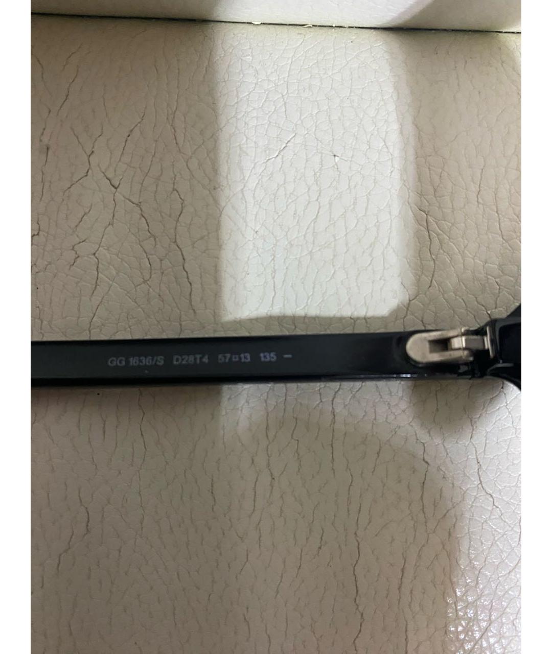 GUCCI Черные пластиковые солнцезащитные очки, фото 6