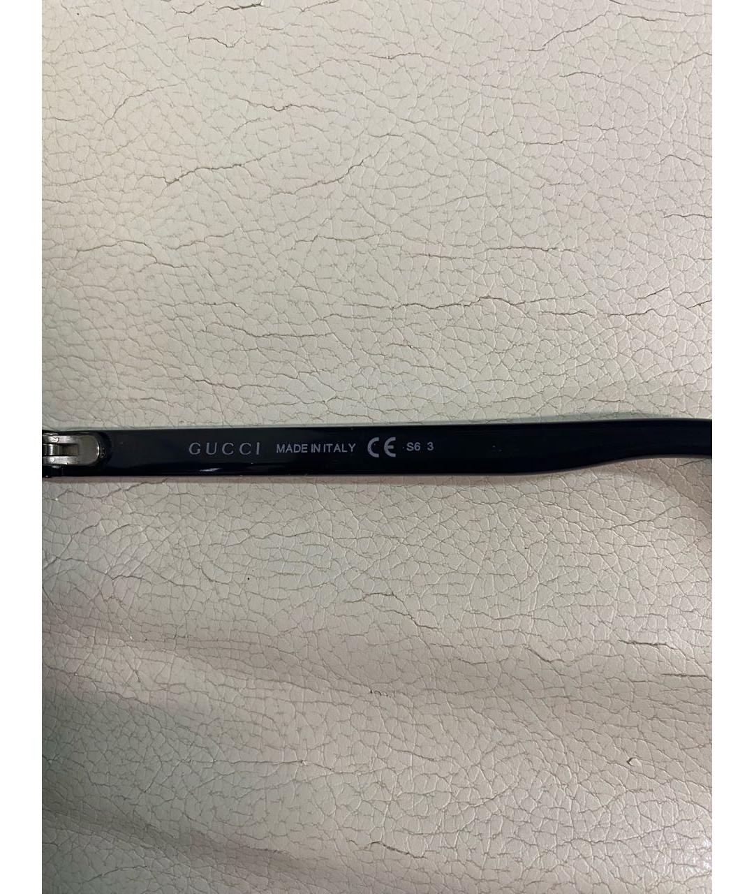 GUCCI Черные пластиковые солнцезащитные очки, фото 5