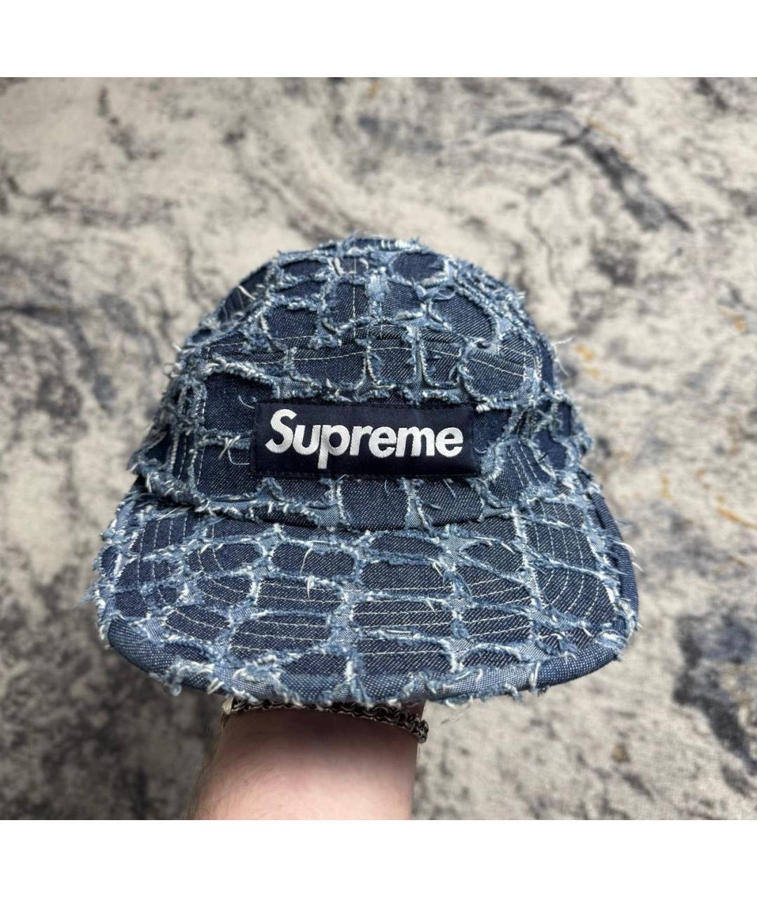 SUPREME Синяя хлопковая кепка/бейсболка, фото 6