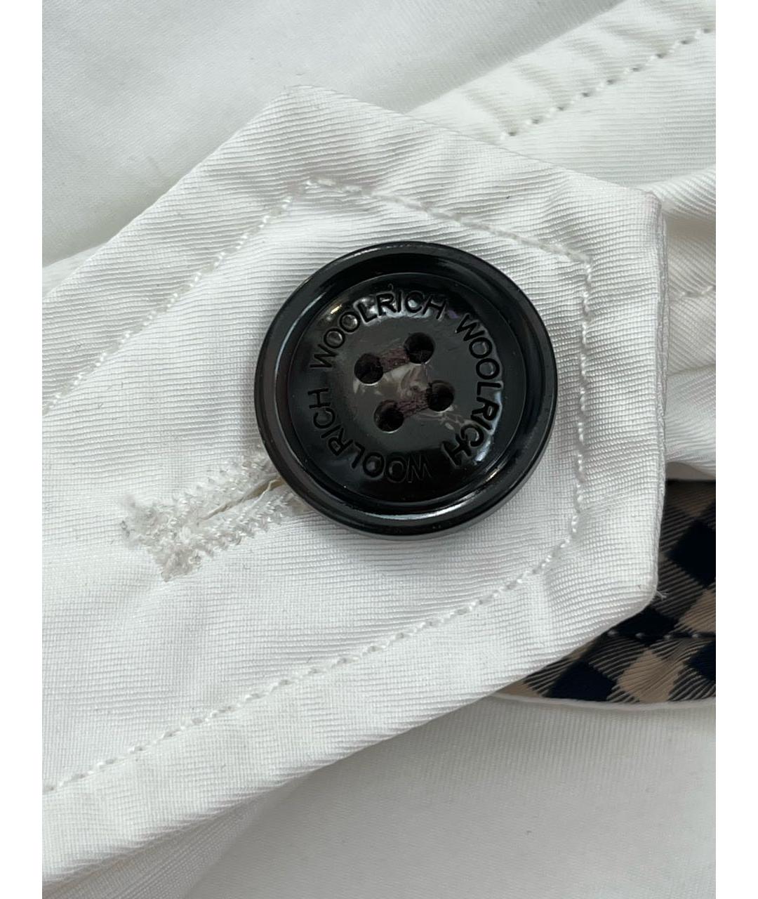 WOOLRICH Белый полиэстеровый тренч/плащ, фото 3