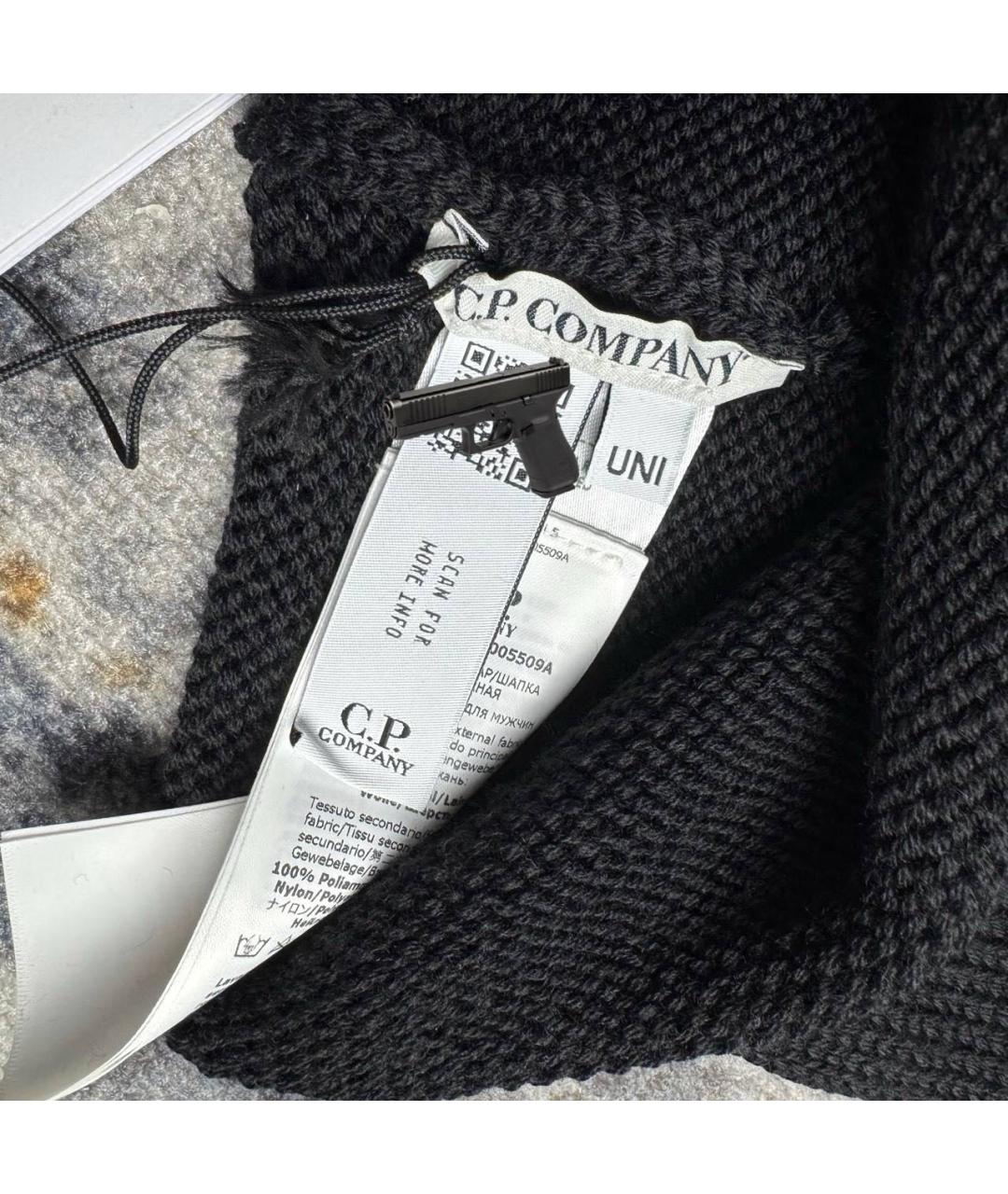 CP COMPANY Черная шерстяная шапка, фото 4