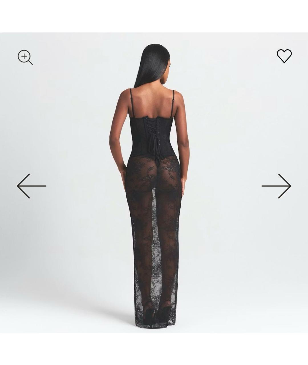 SKIMS Черное полиэстеровое вечернее платье, фото 2