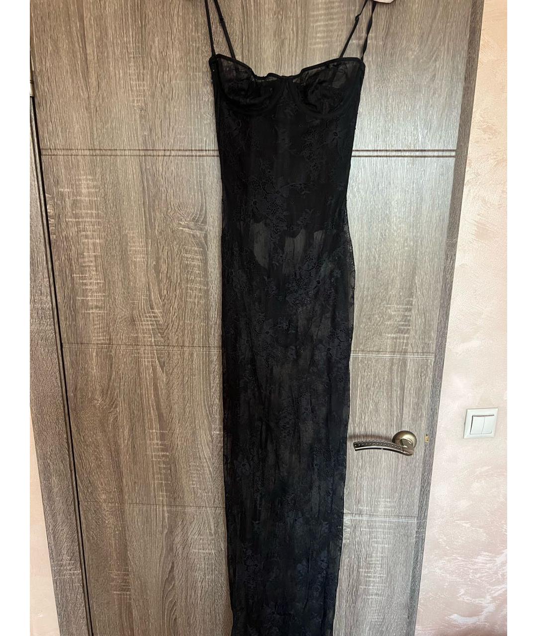 SKIMS Черное полиэстеровое вечернее платье, фото 4