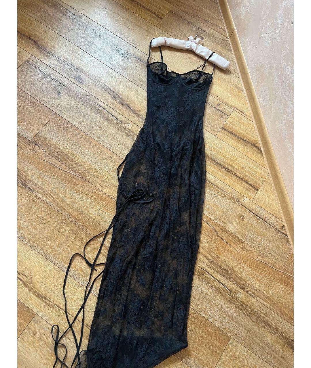 SKIMS Черное полиэстеровое вечернее платье, фото 8