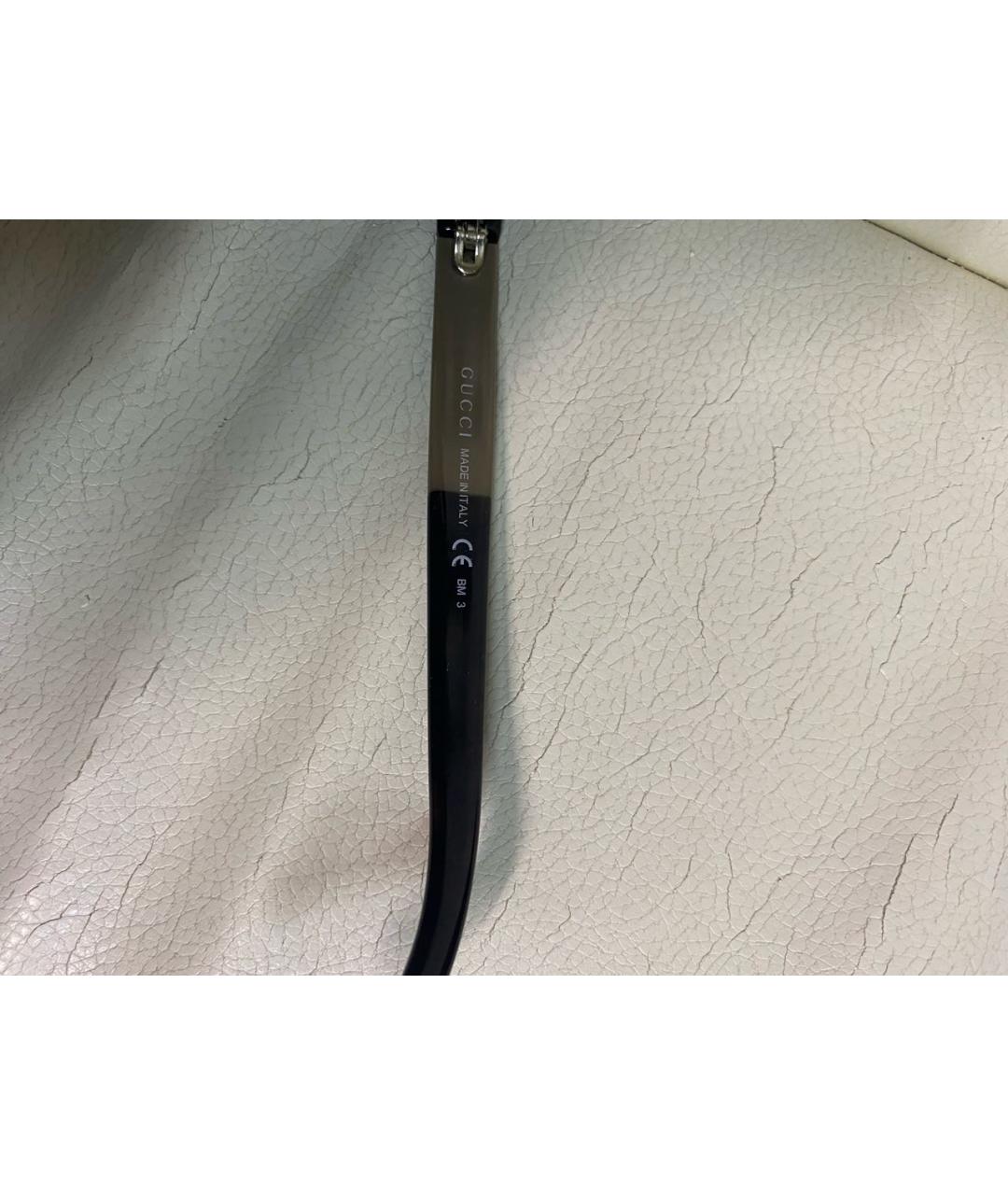 GUCCI Коричневые пластиковые солнцезащитные очки, фото 4