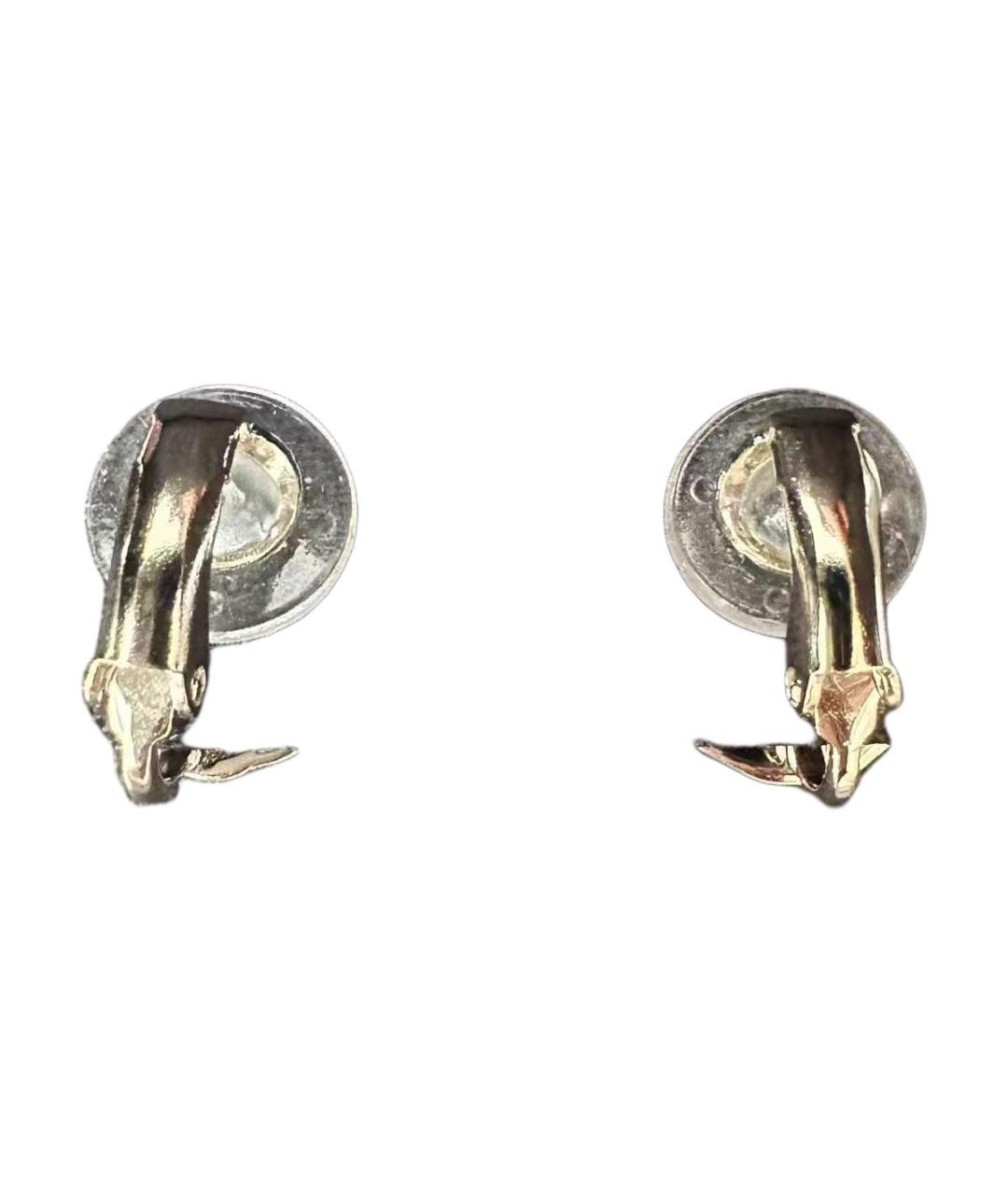 CHANEL Белые серьги из желтого золота, фото 2