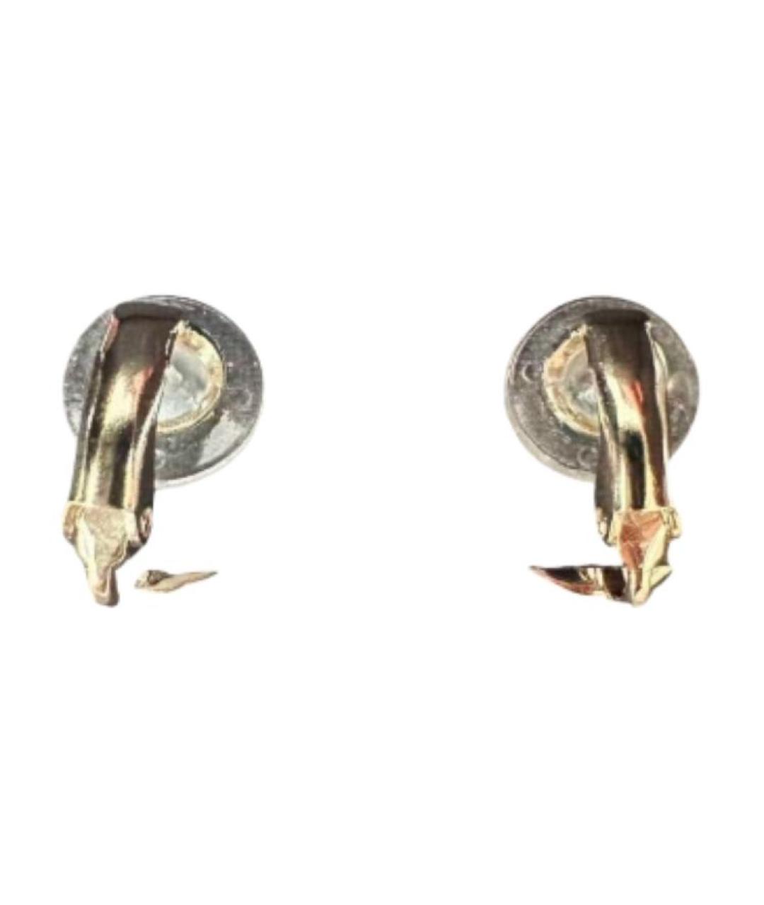 CHANEL Белые серьги из желтого золота, фото 5