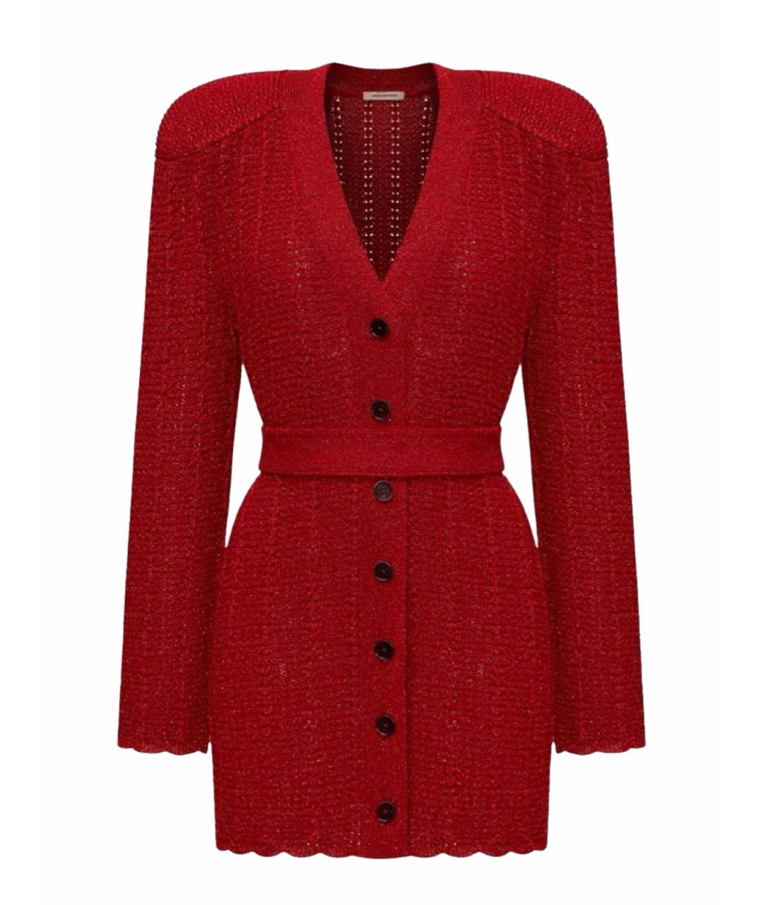 ULYANA SERGEENKO Красный вискозный кардиган, фото 1
