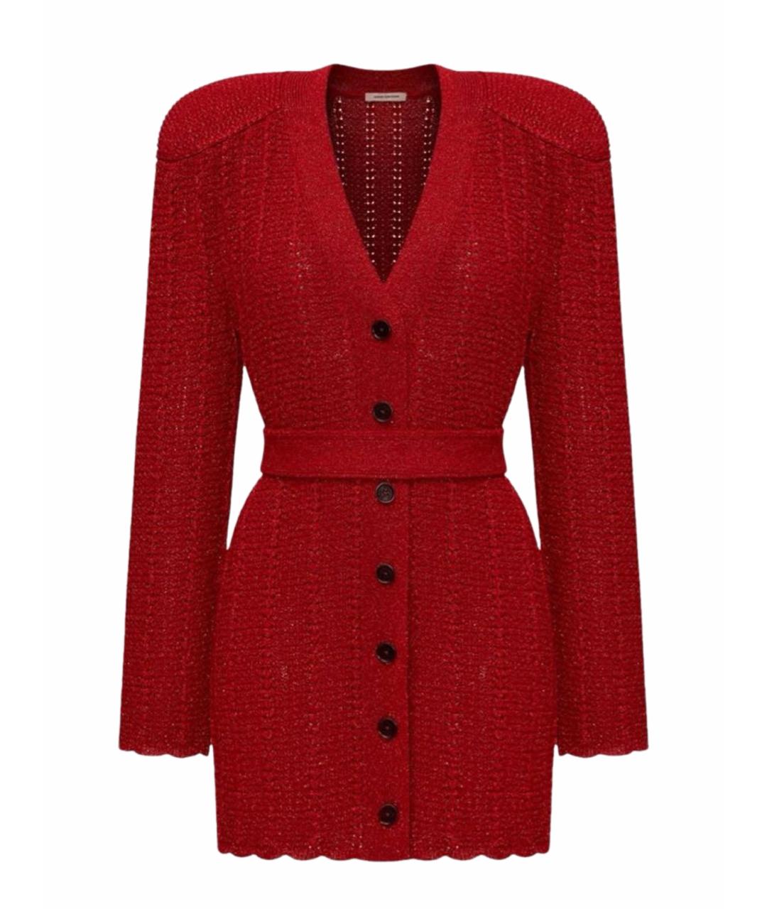 ULYANA SERGEENKO Красный вискозный кардиган, фото 3