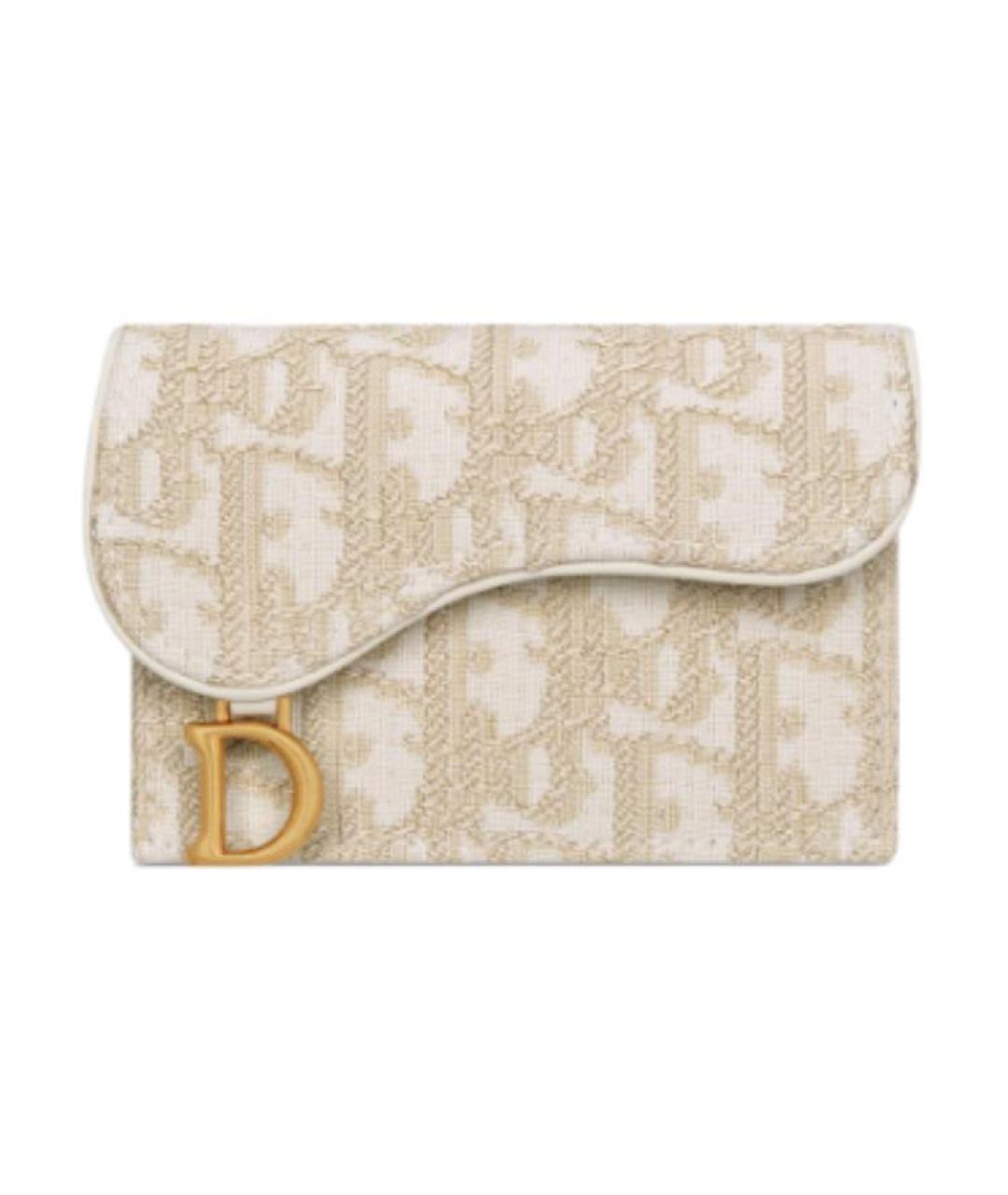 CHRISTIAN DIOR Бежевый кардхолдер, фото 1