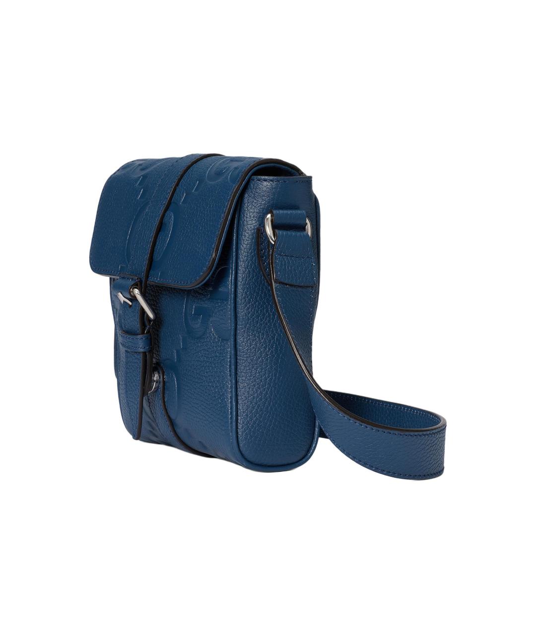 GUCCI Синяя кожаная сумка на плечо, фото 2
