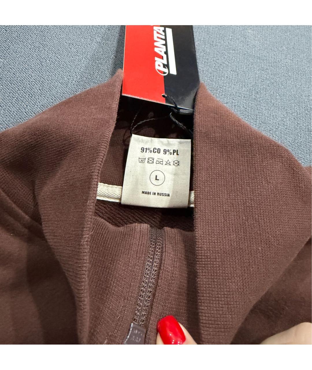 PLANTA ROSA Коричневый хлопковый спортивные костюмы, фото 4