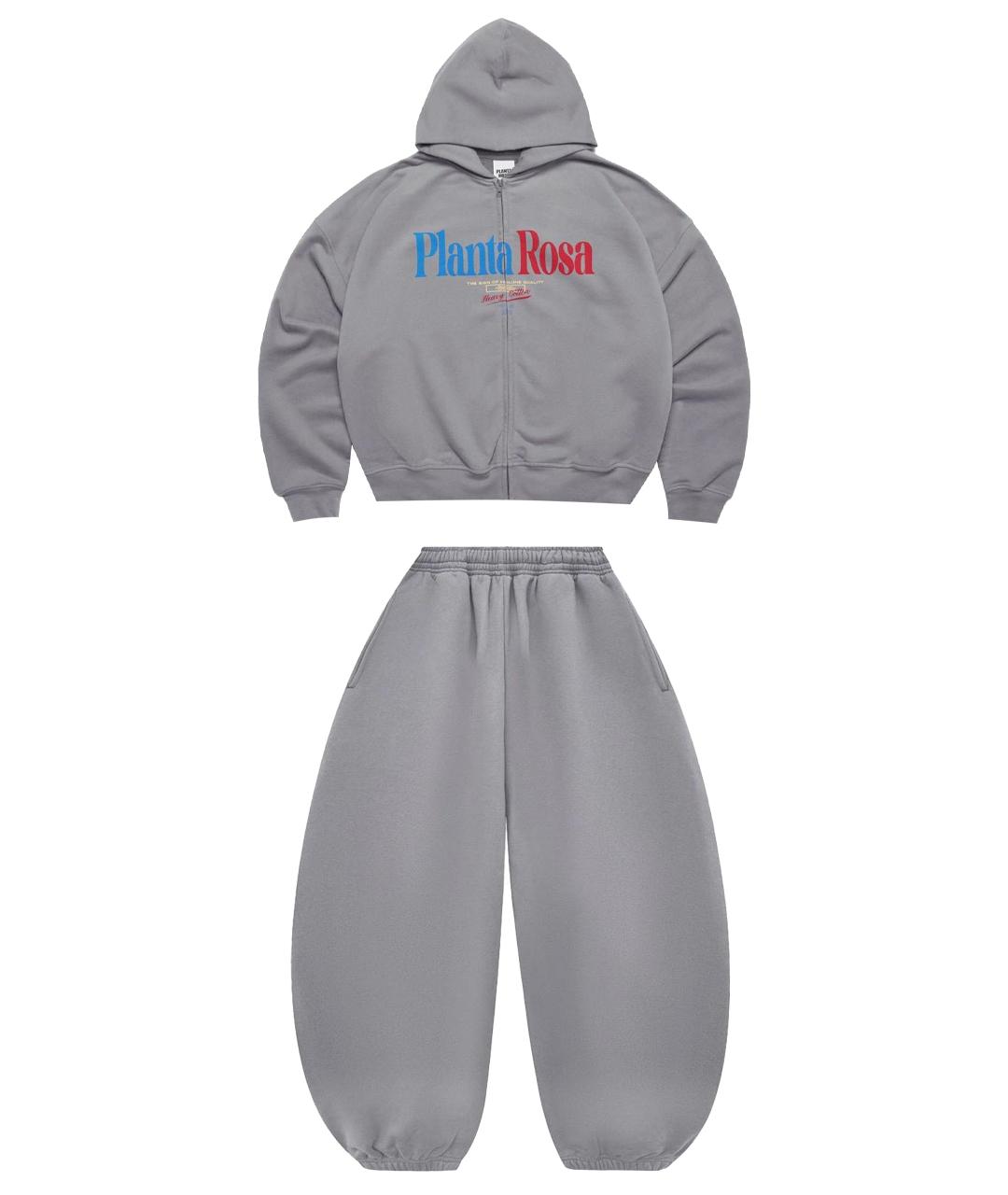 PLANTA ROSA Антрацитовый хлопковый спортивные костюмы, фото 1