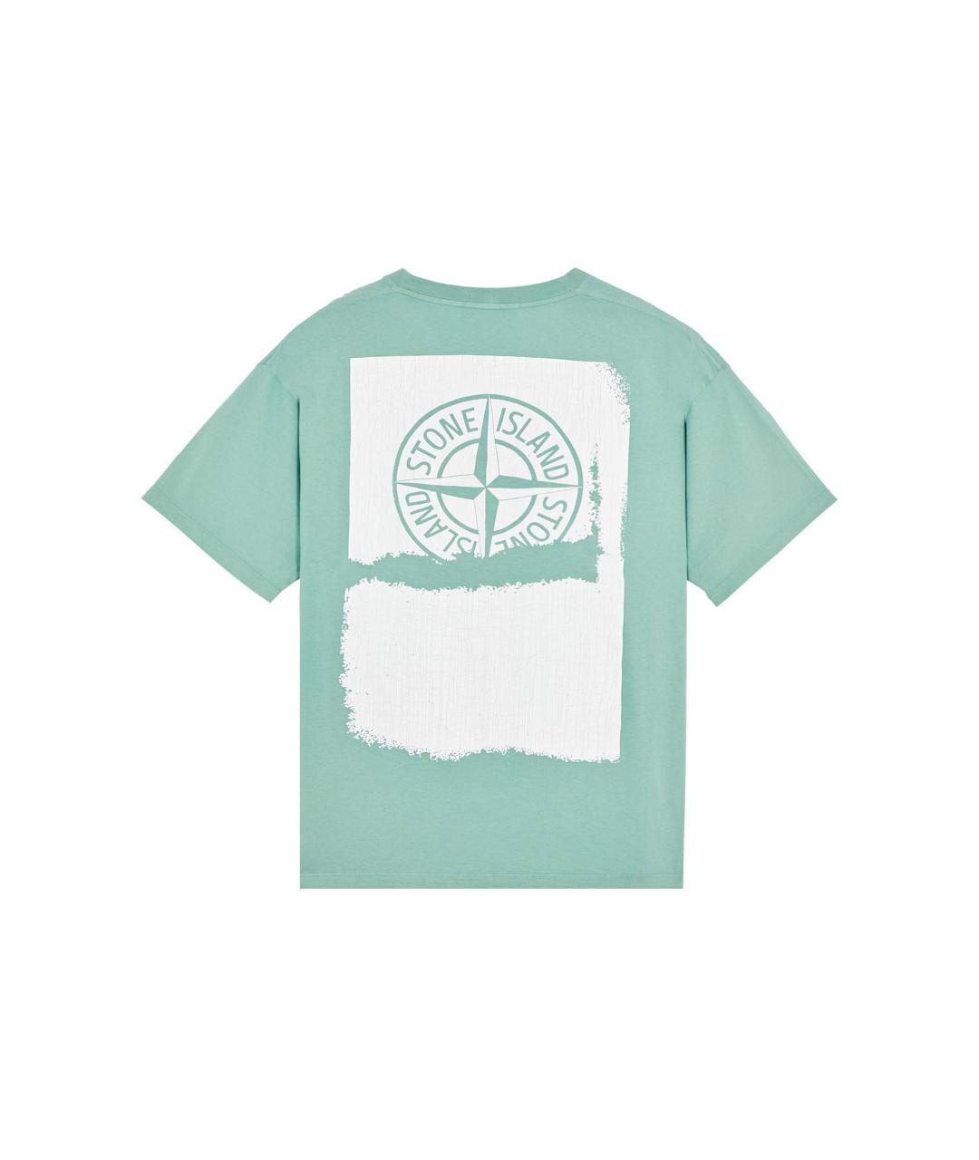 STONE ISLAND Зеленая футболка, фото 2