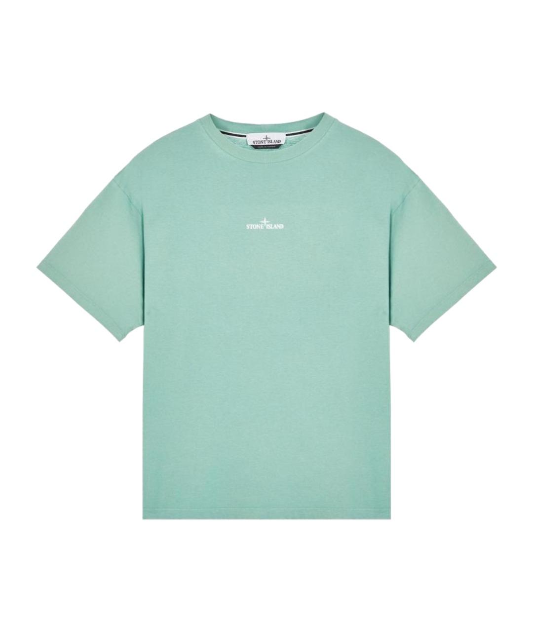 STONE ISLAND Зеленая футболка, фото 1