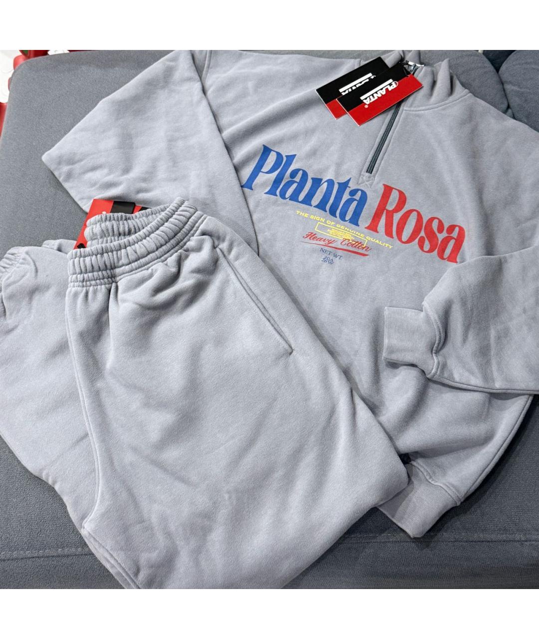 PLANTA ROSA Антрацитовый замшевый спортивные костюмы, фото 3