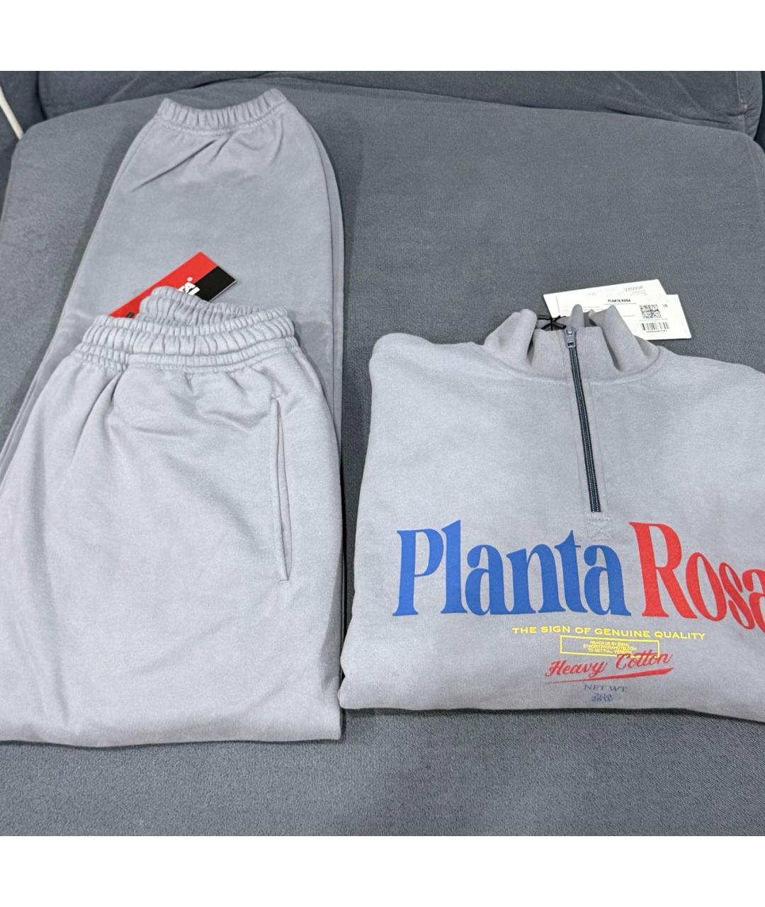 PLANTA ROSA Антрацитовый замшевый спортивные костюмы, фото 5