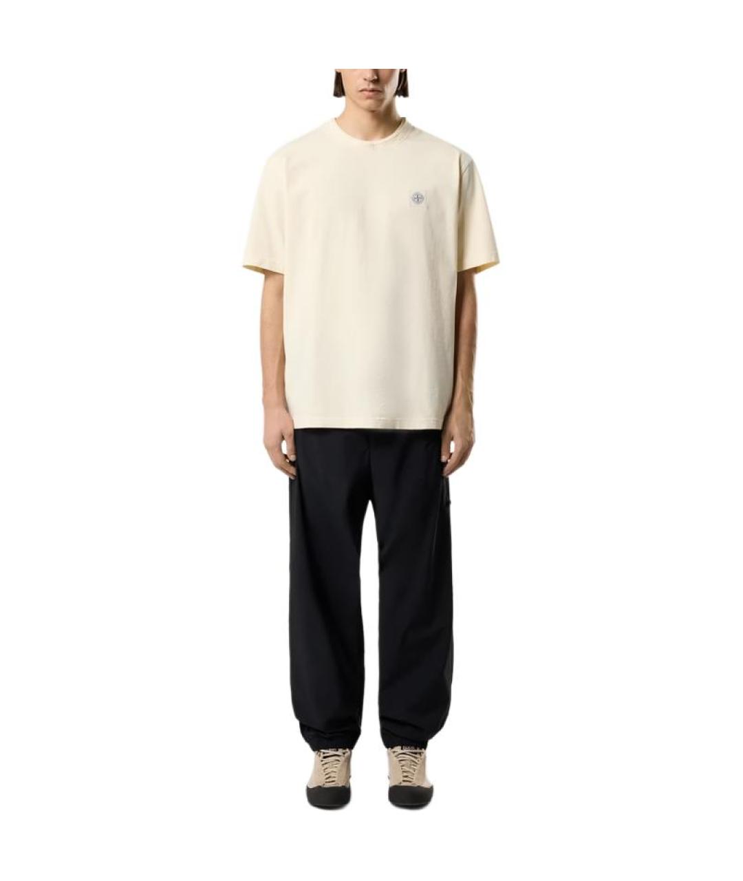 STONE ISLAND Белая футболка, фото 2