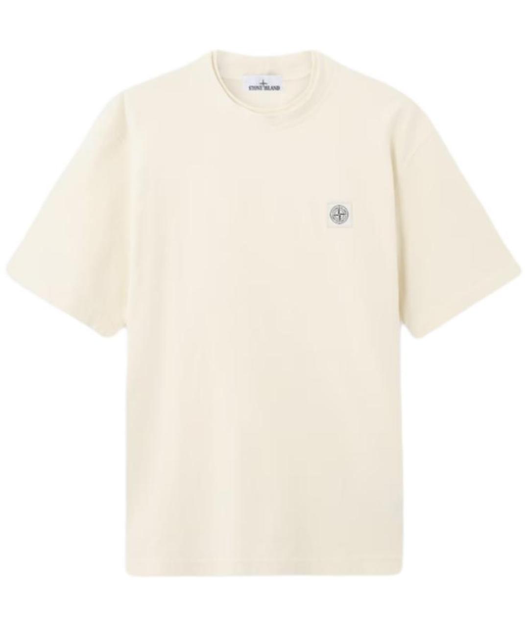 STONE ISLAND Белая футболка, фото 1